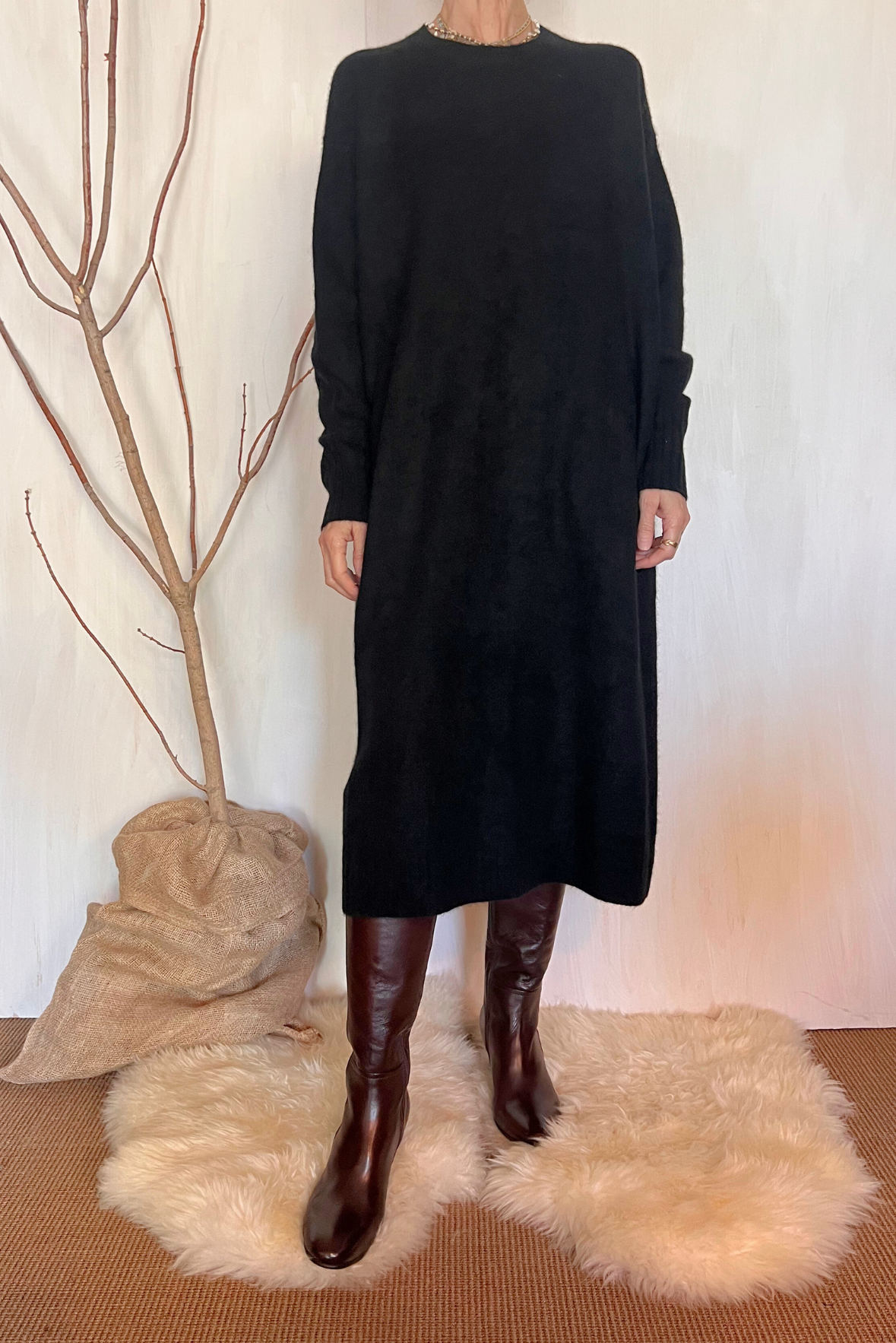 Abito lungo in maglia