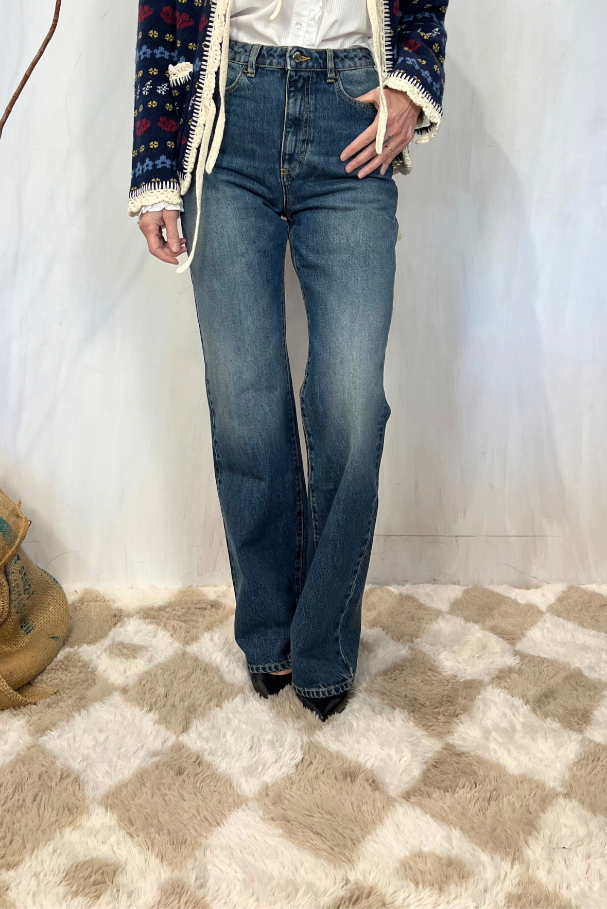 Jeans Blue slim svasato