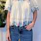 Blusa con ricami