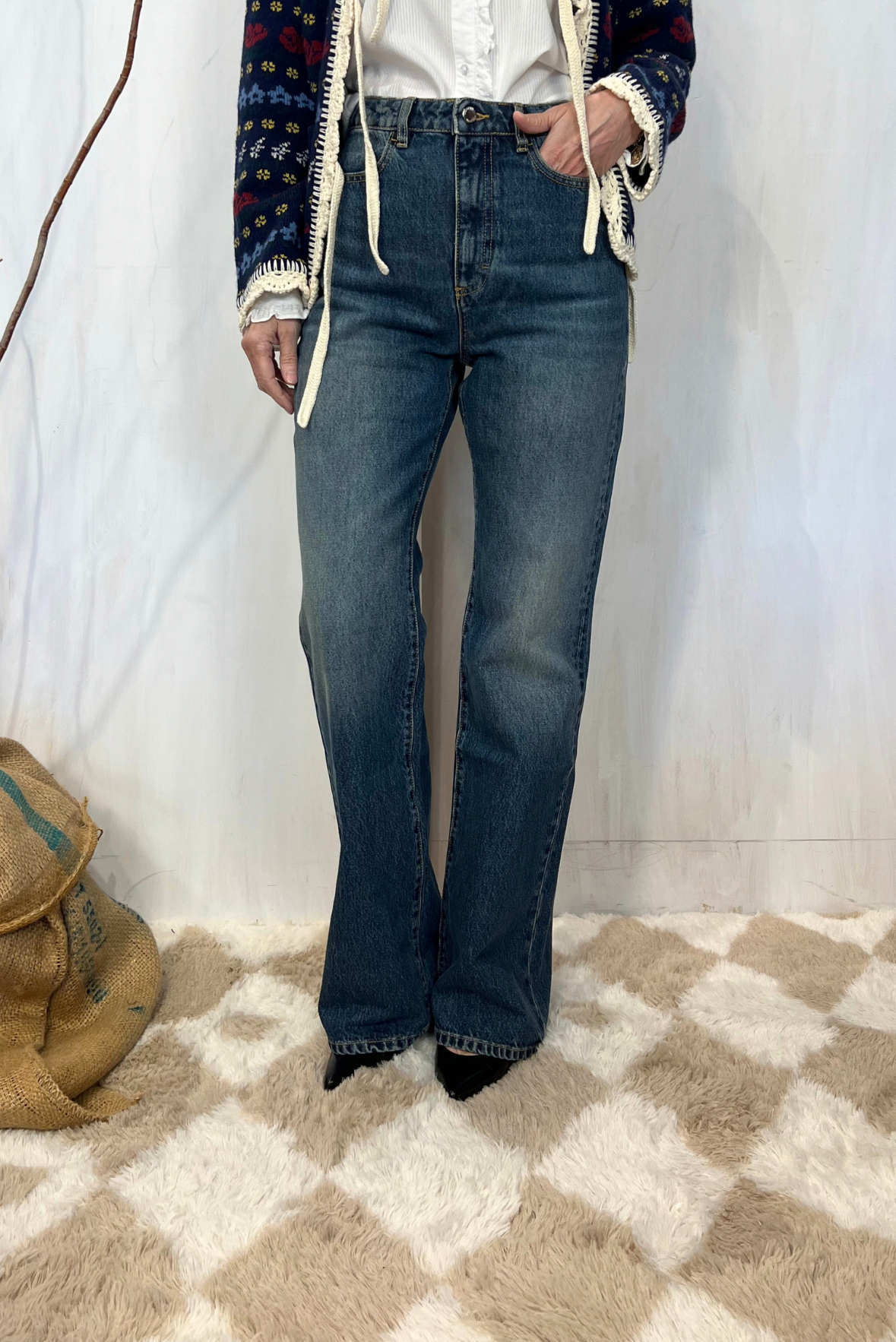 Jeans Blue slim svasato