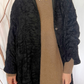 Cappotto over in lana effetto pelliccia