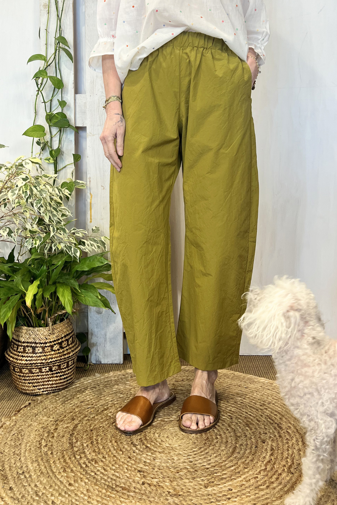 Pantalone in popeline