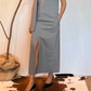 Tubino midi spacchi e sciarpa