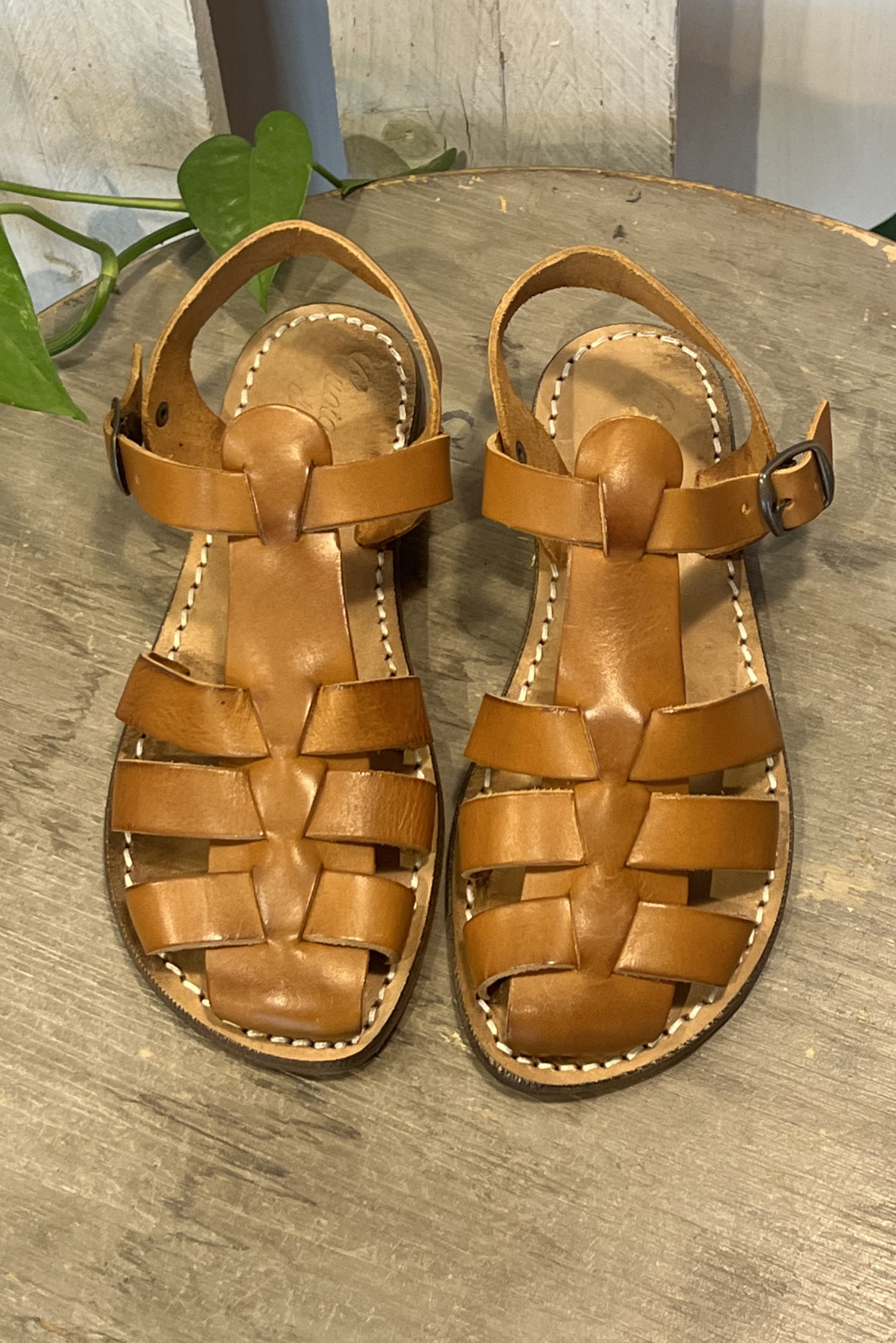 Sandalo in pelle