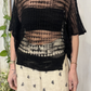 Top in maglia traforato