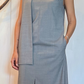 Tubino midi spacchi e sciarpa