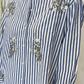 Camicia a righe con paillettes