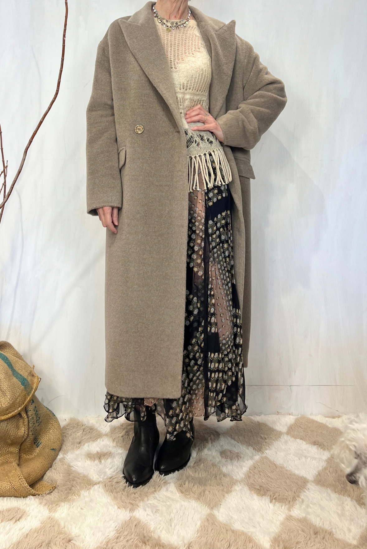 Cappotto Linden in alpaca over