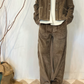 Pantalone fatigue in velluto a costine