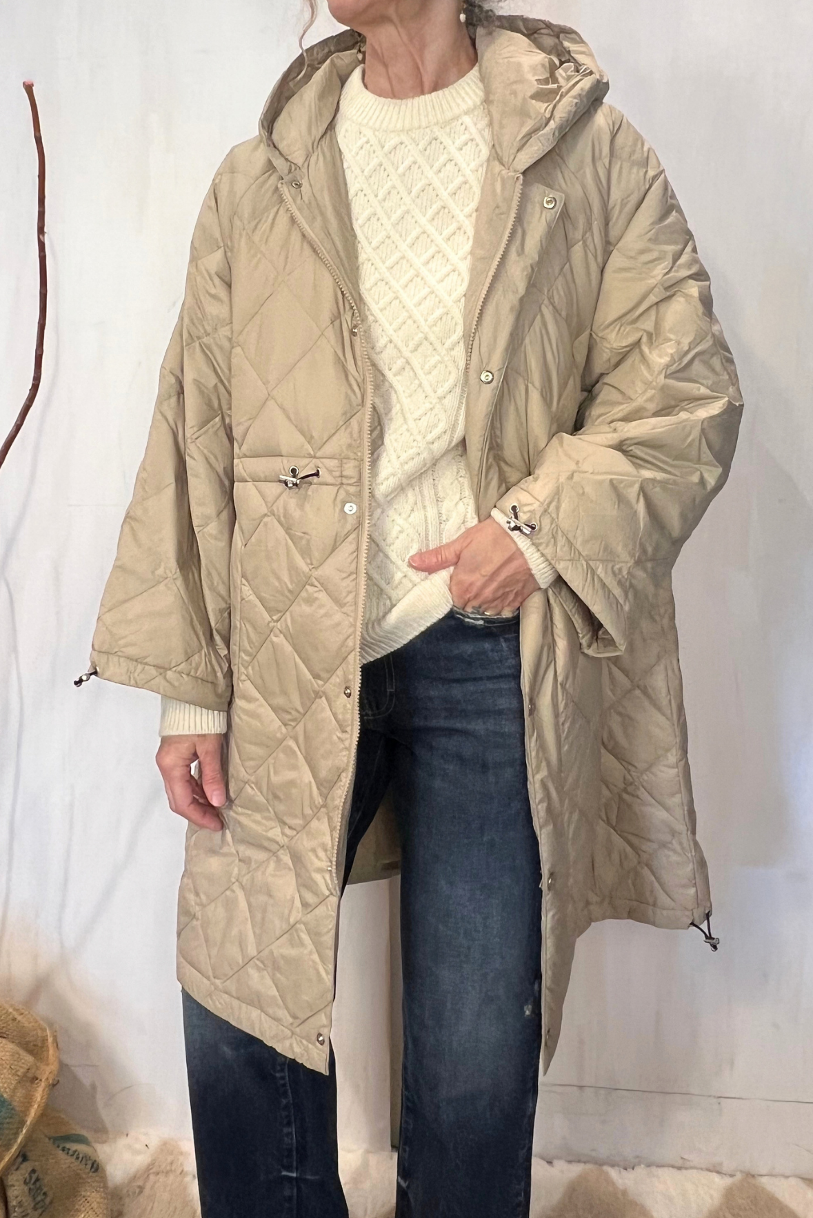 Parka over trapuntato