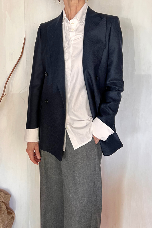 Blazer in lana a doppiopetto