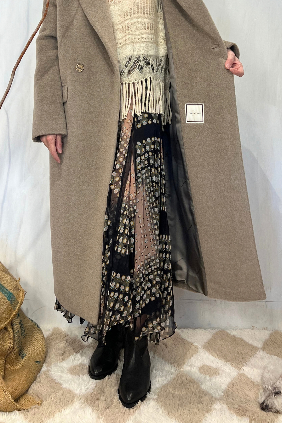 Cappotto Linden in alpaca over