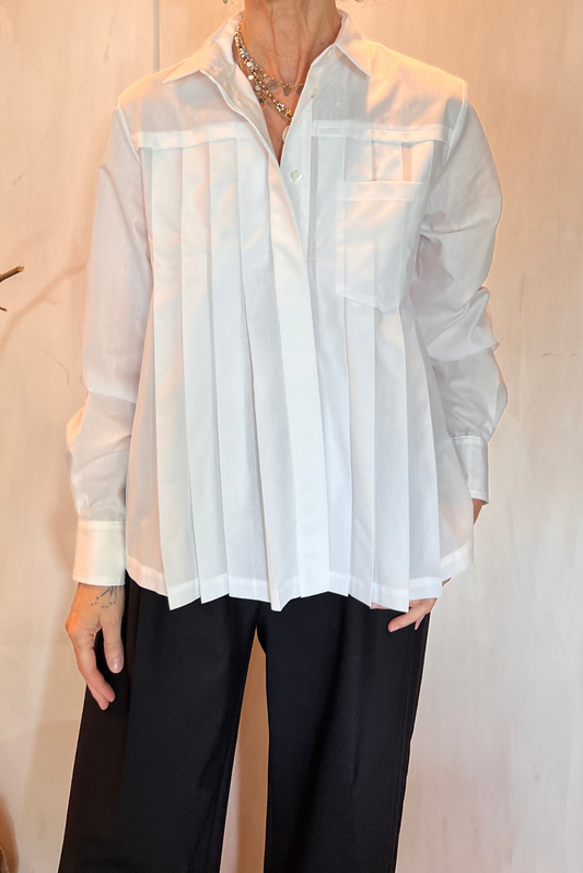Camicia plissettata