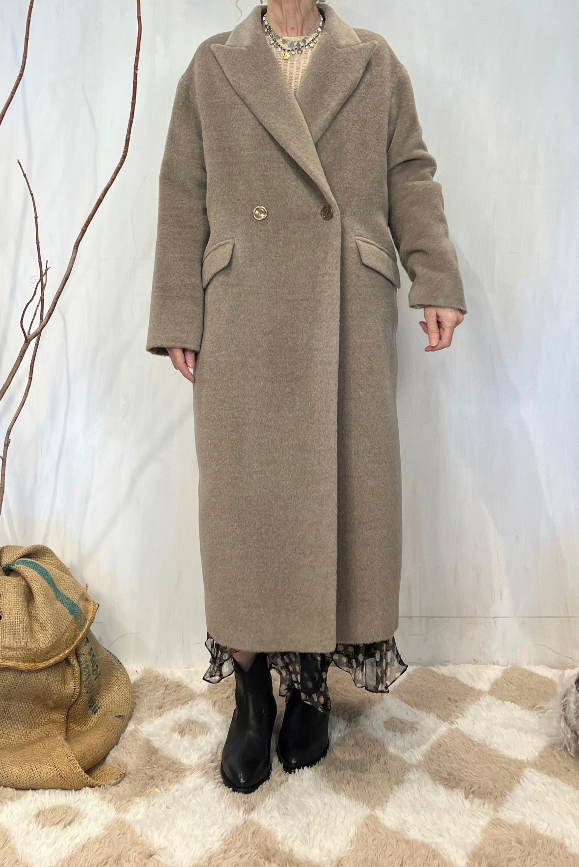 Cappotto Linden in alpaca over