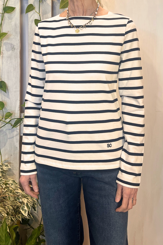 T-shirt barchetta a righe