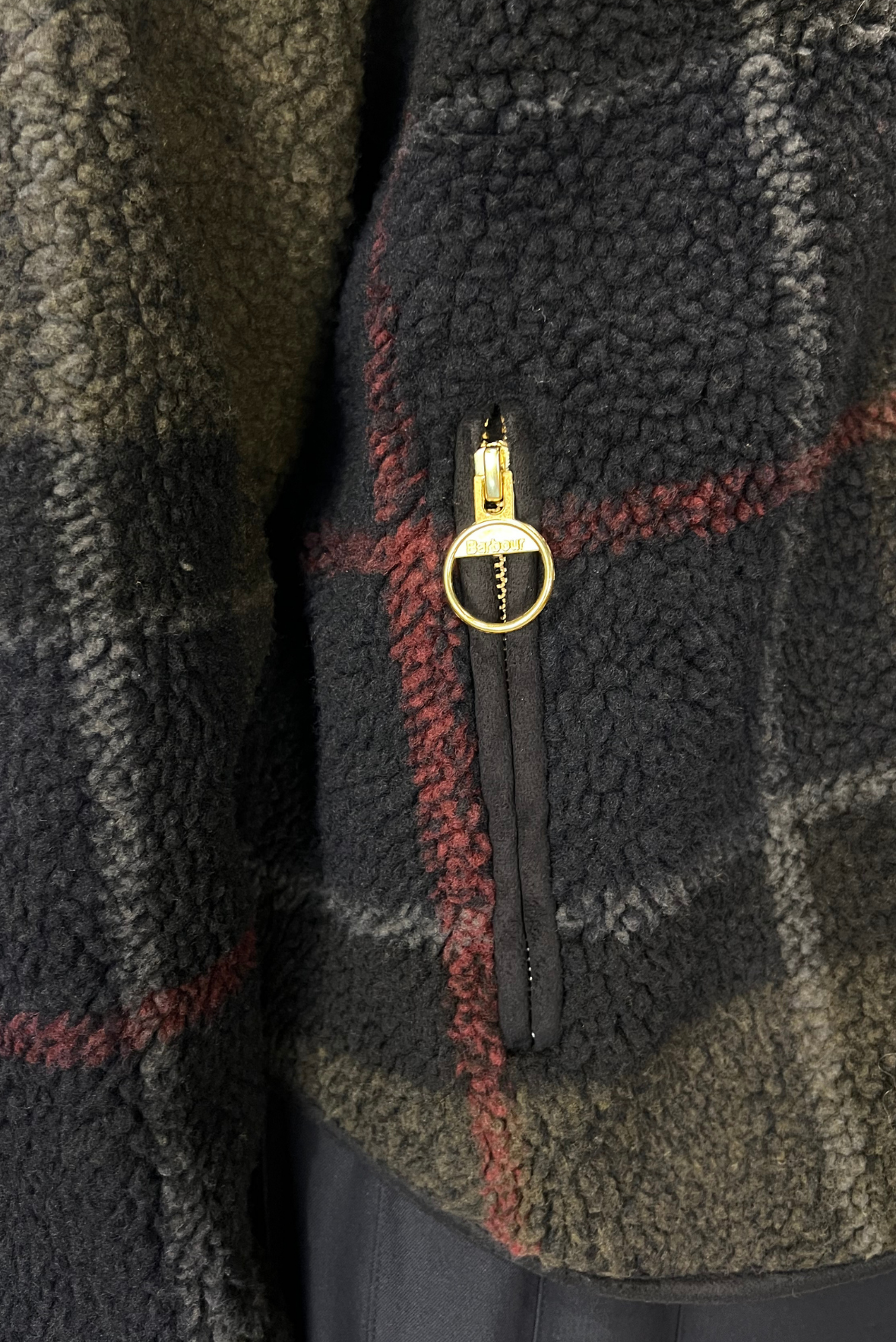Bomber orsetto tartan