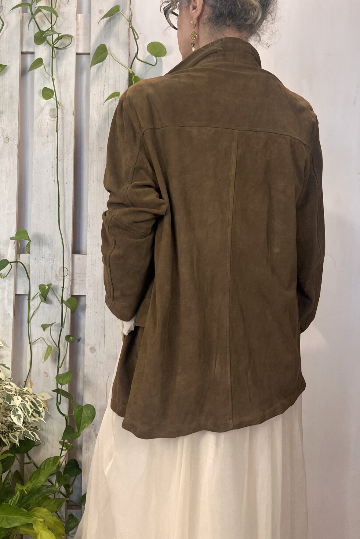 Blazer scamosciato