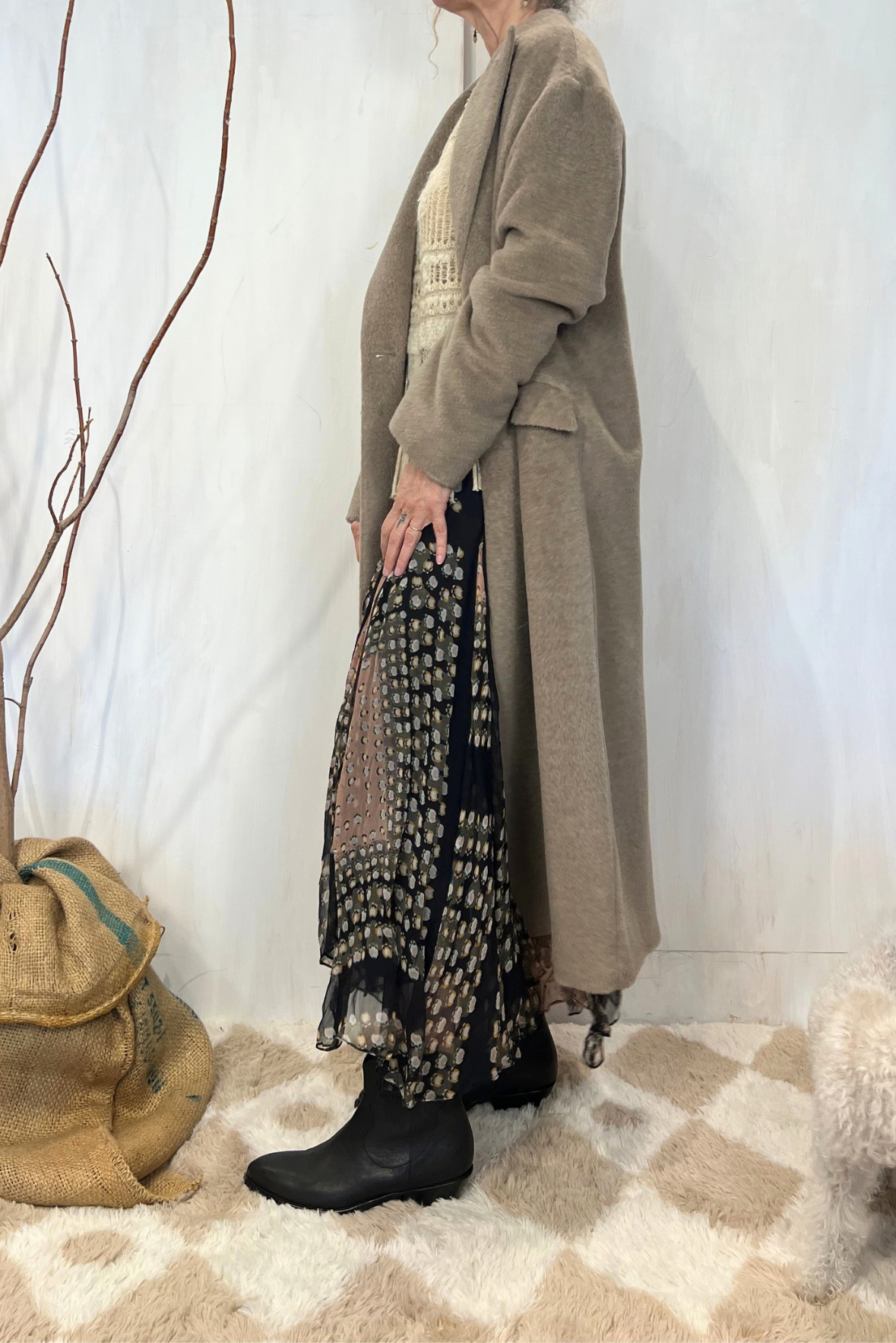 Cappotto Linden in alpaca over