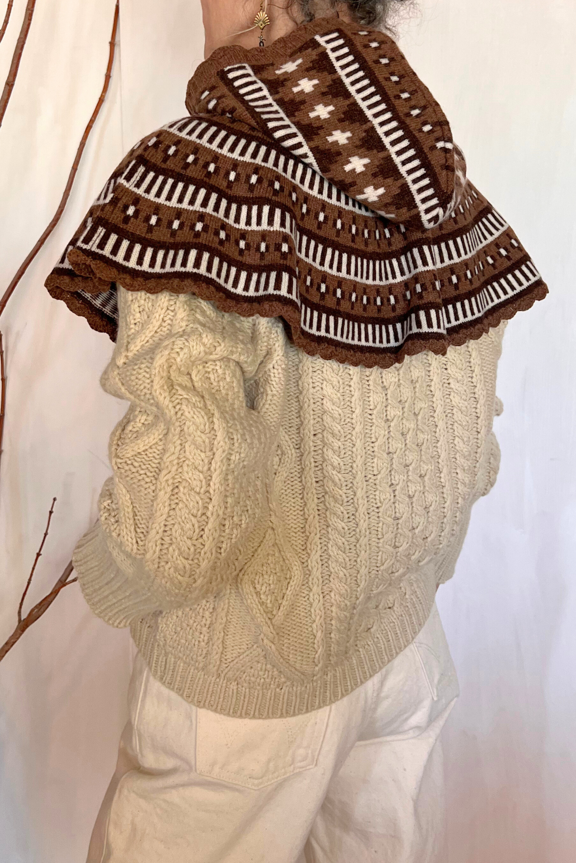 Balaclava con mantellina