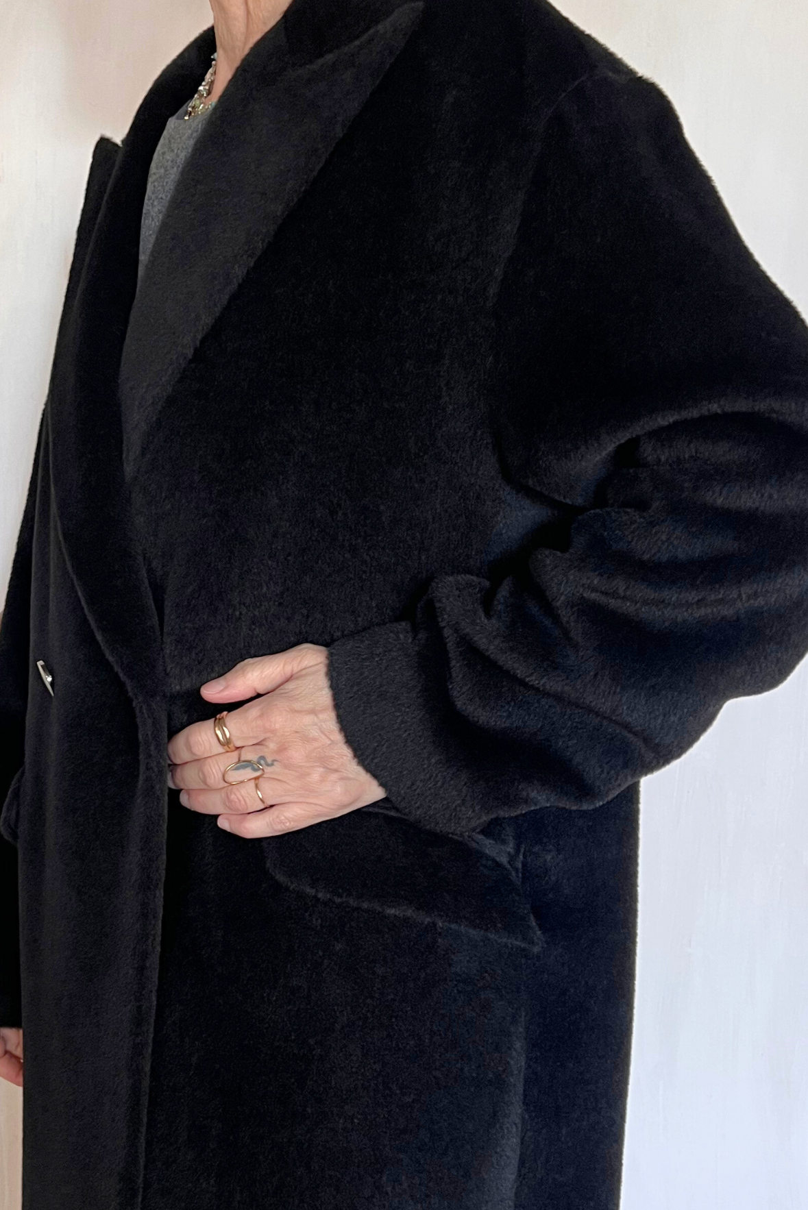 Cappotto over in alpaca