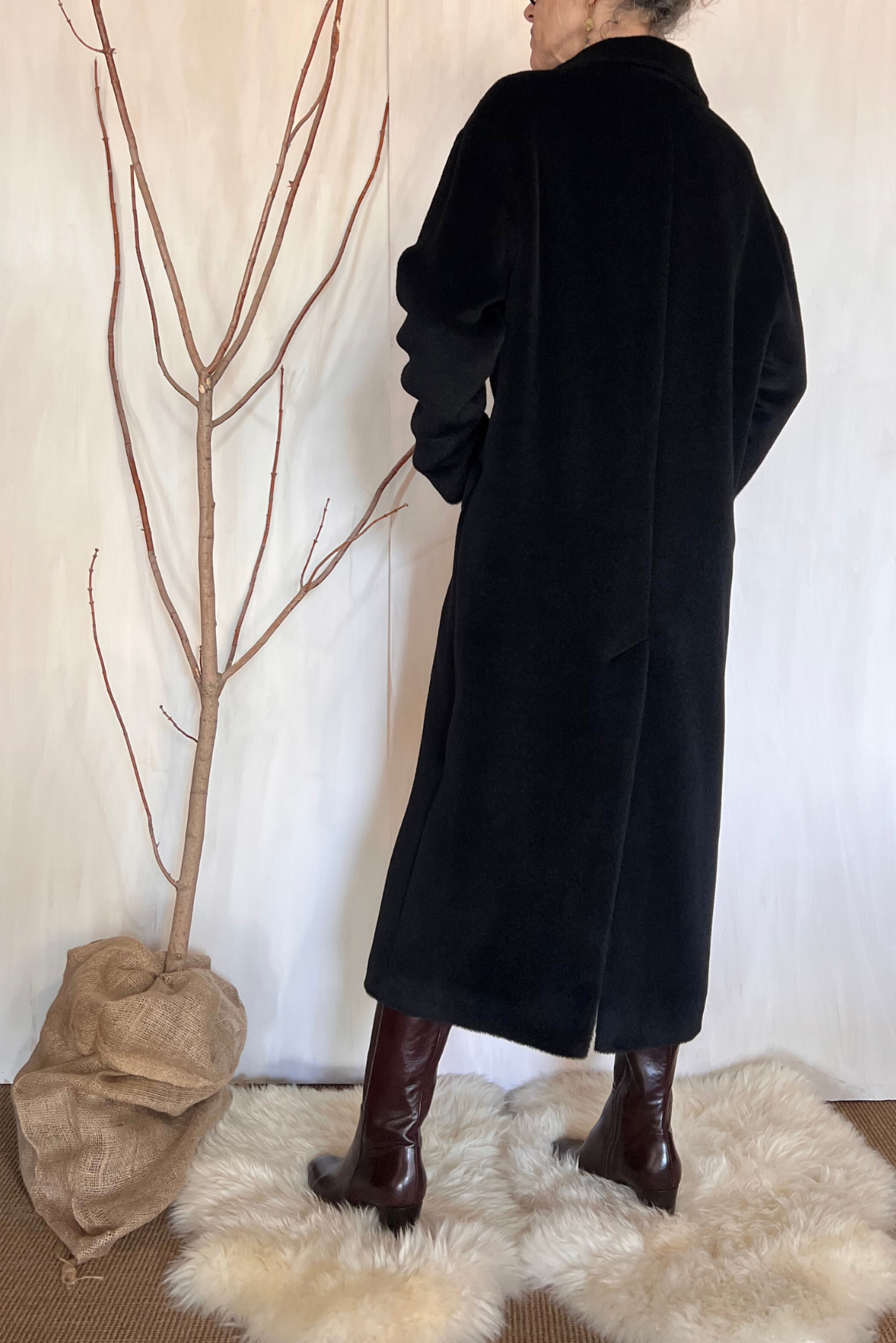 Cappotto over in alpaca