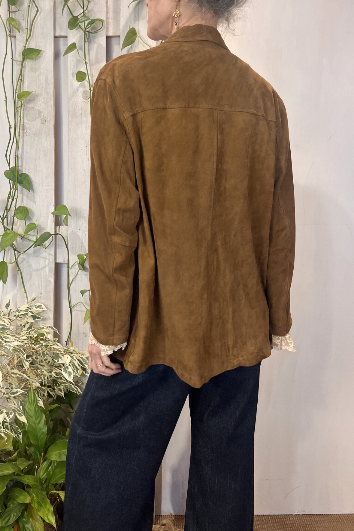 Blazer scamosciato
