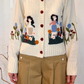 Cardigan con ricami