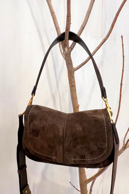Borsa Helena in pelle scamosciata