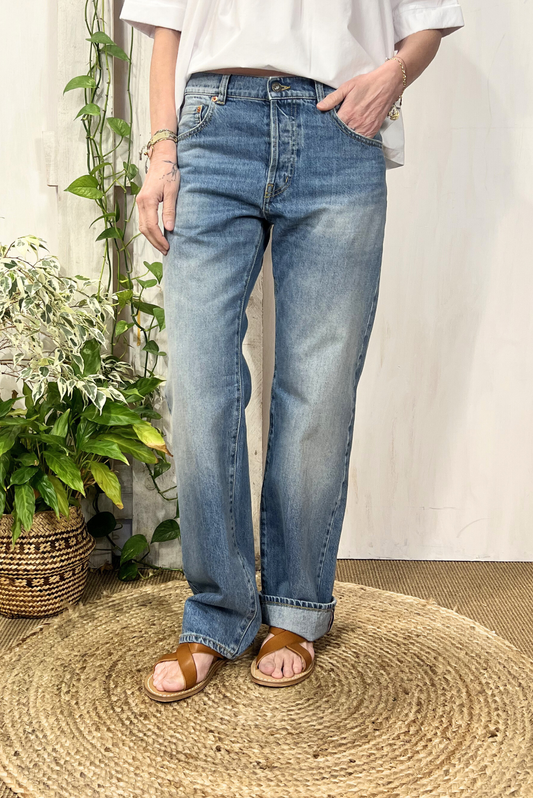 Jeans straight cimosato