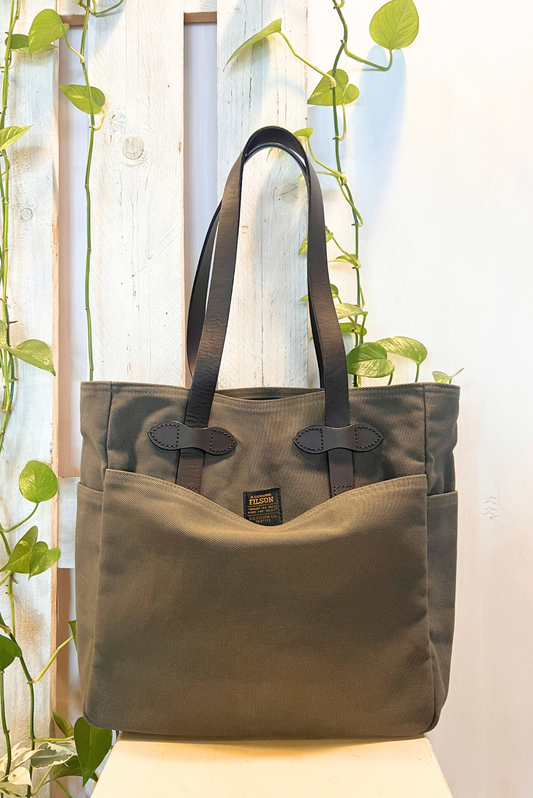 Tote bag manici in pelle