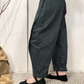 Pantalone balloon con cintura in pelle