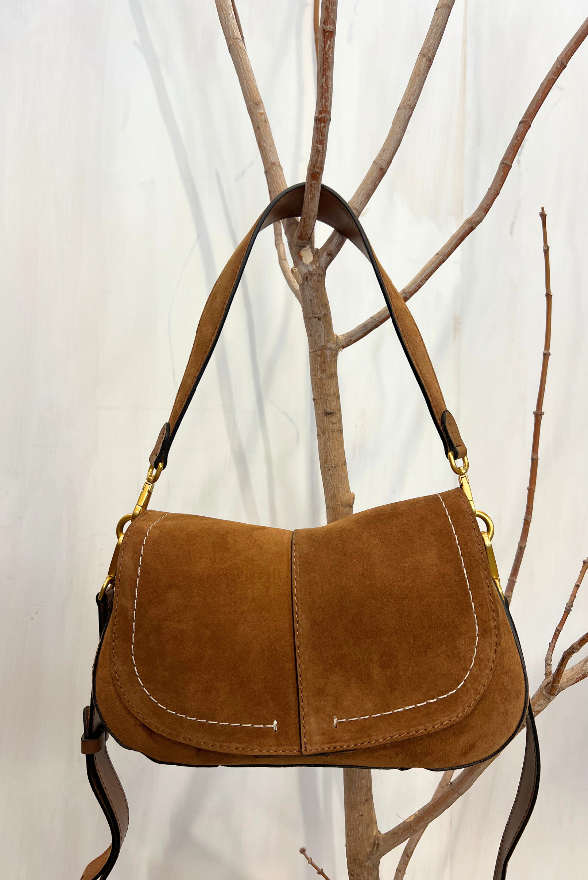 Borsa Helena in pelle scamosciata
