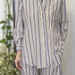 Camicia over a righe