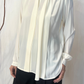 Camicia misto seta con sciarpa