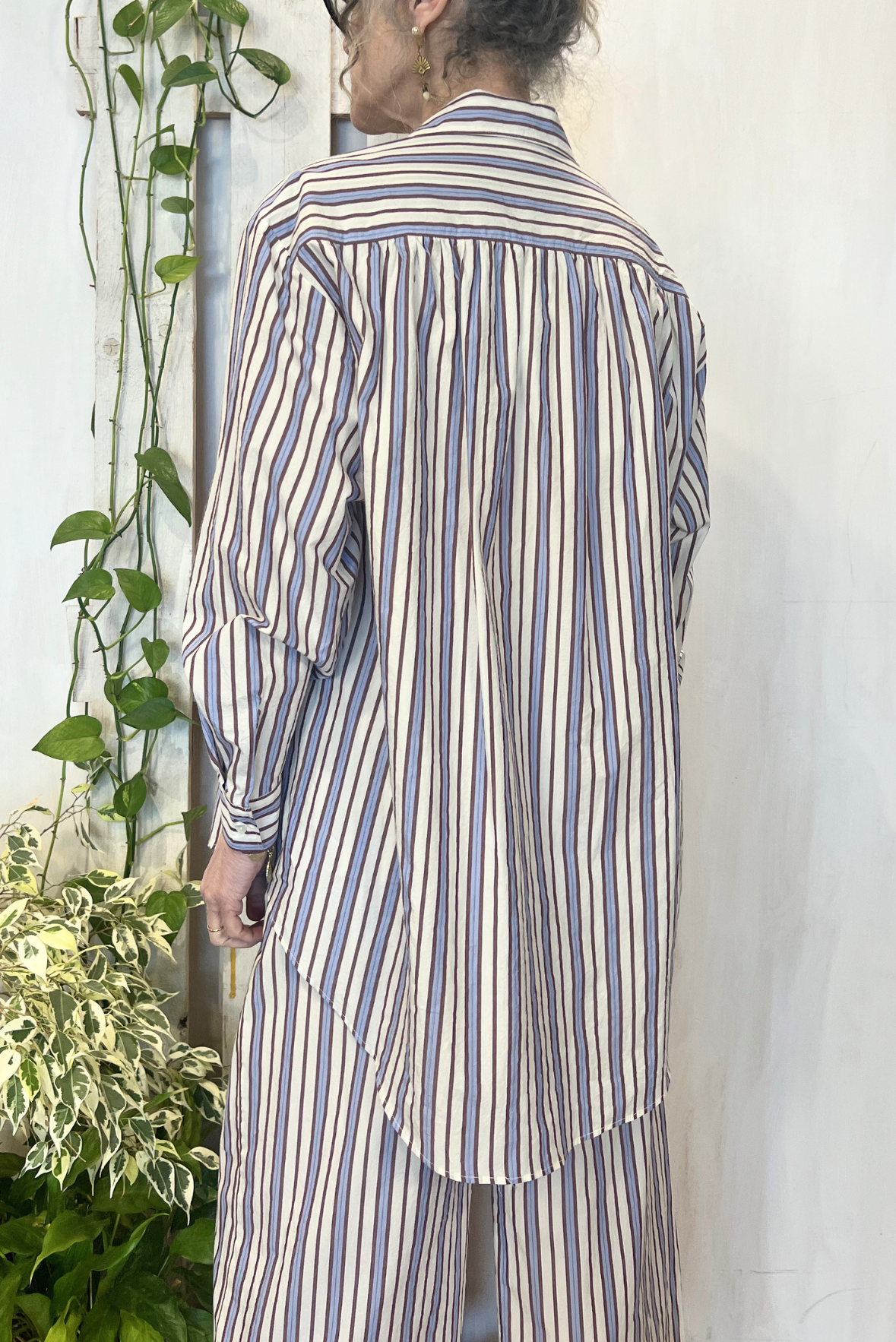 Camicia over a righe