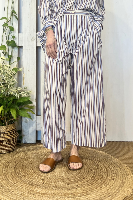 Pantalone palazzo a righe