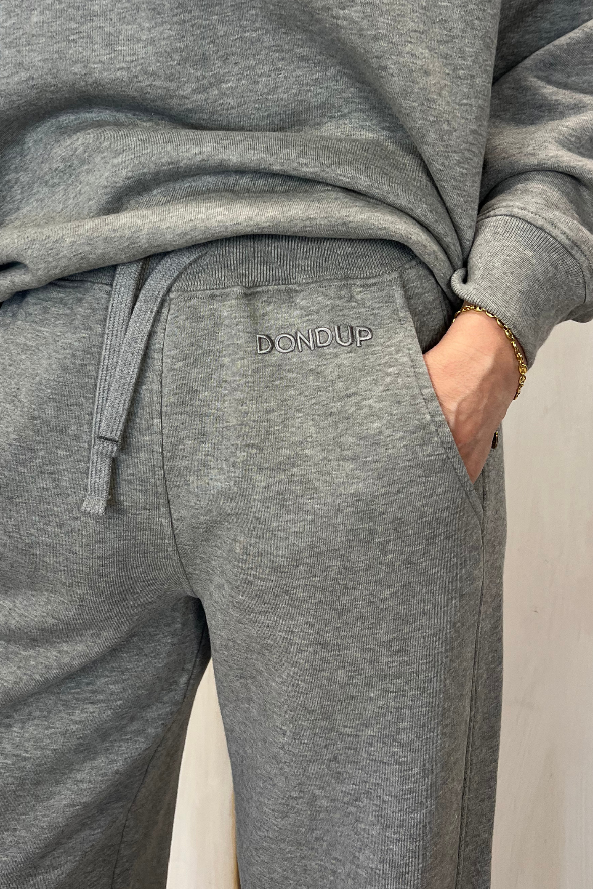 Pantalone a palazzo in felpa
