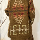 Cardigan over jaquard