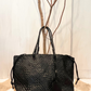 Shopper Bazika in pelle intrecciata