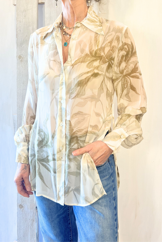 Camicia a fantasia floreale