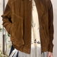 Bomber in pelle scamosciato