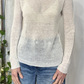 Maglia a giro in lino e seta