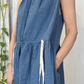 Abito in lino con coulisse