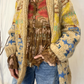 Cardigan over jaquard