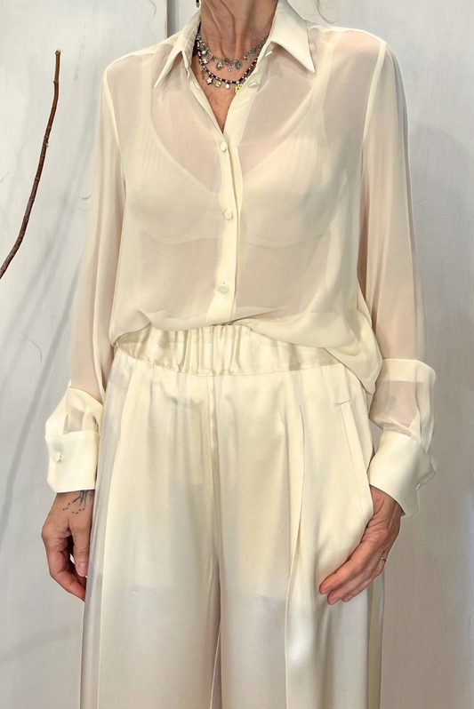 Camicia in crêpe