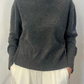Maglia collo alto in misto cachmere
