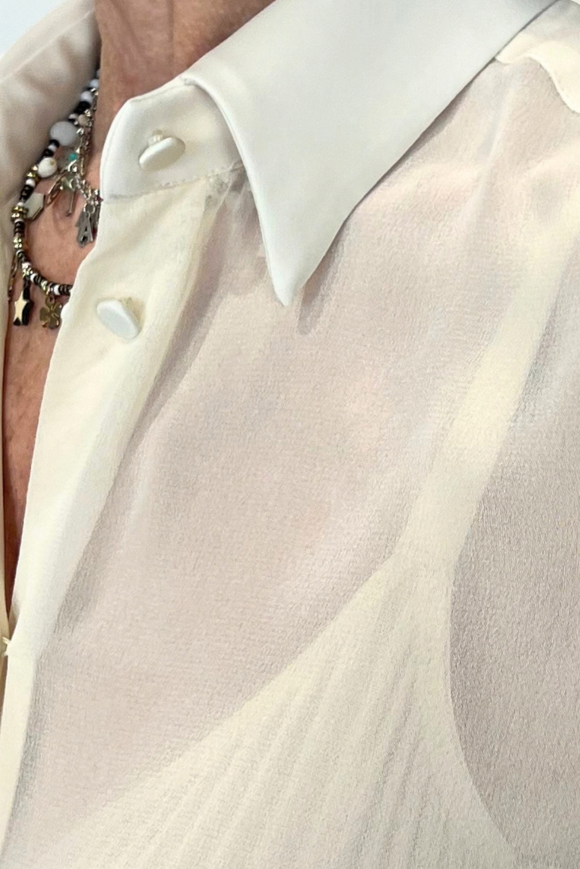 Camicia in crêpe