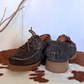 Mocassino in suede con frange