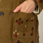 Giacca in camoscio con ricami