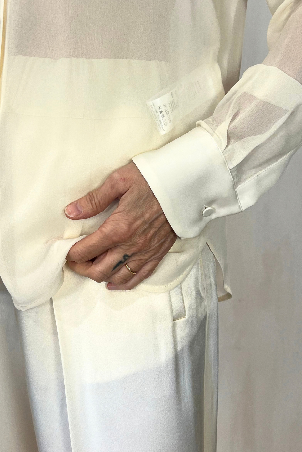 Camicia in crêpe